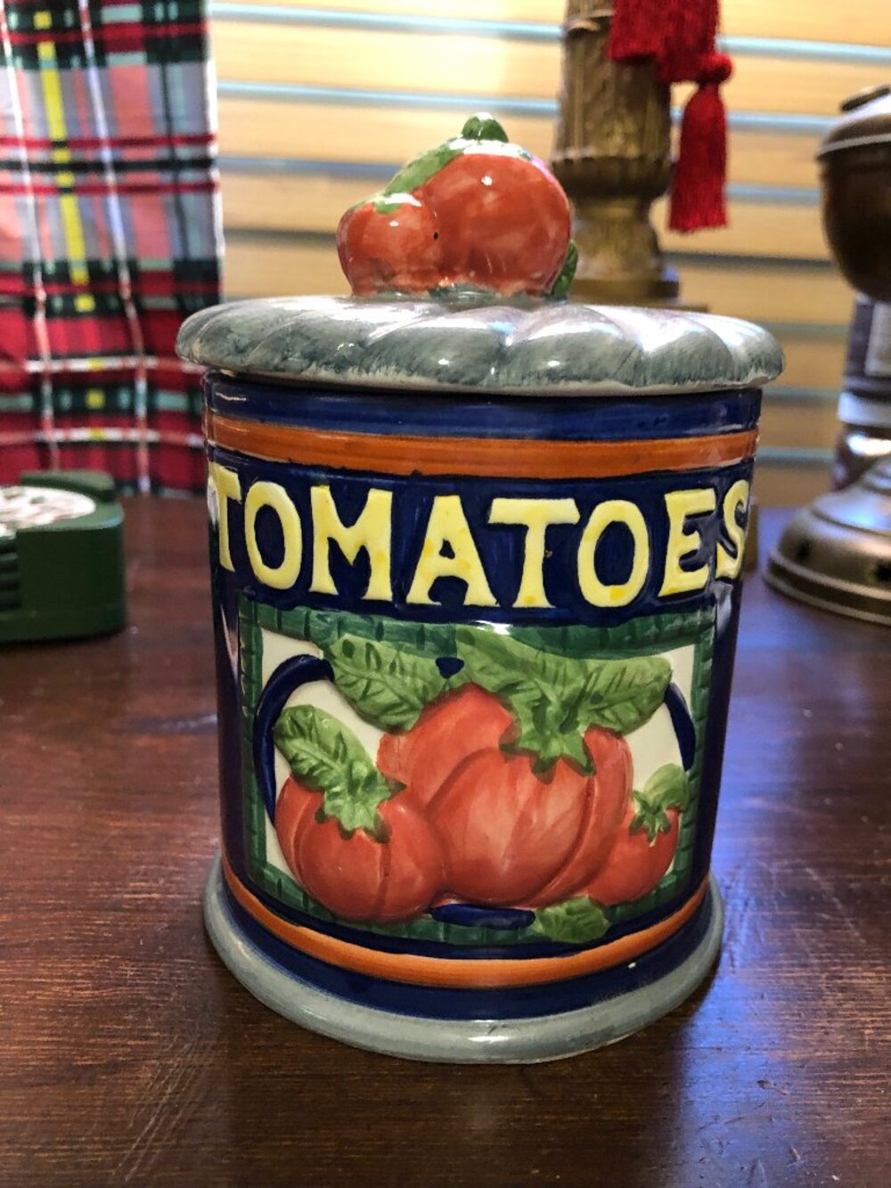Vintage Ceramic Vegetable "Tomato" Canister by Jay